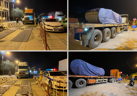 Phát hiện, xử lý 04 phương tiện chở quá tải trọng từ 59,7% đến 91%